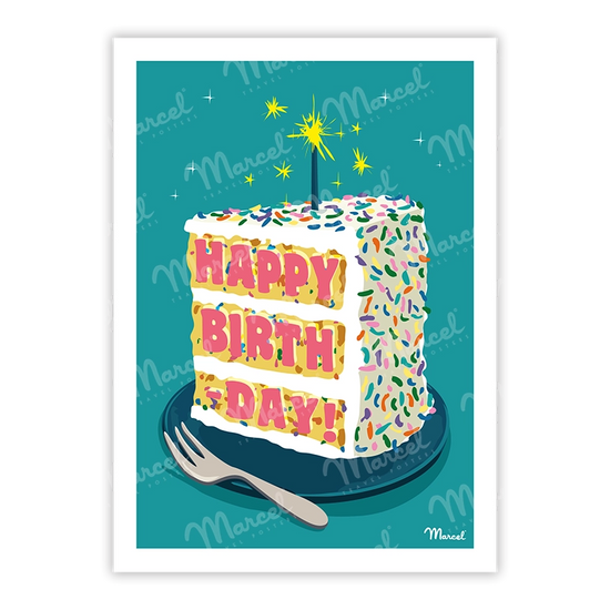 Carte de Voeux "Happy Birthday"