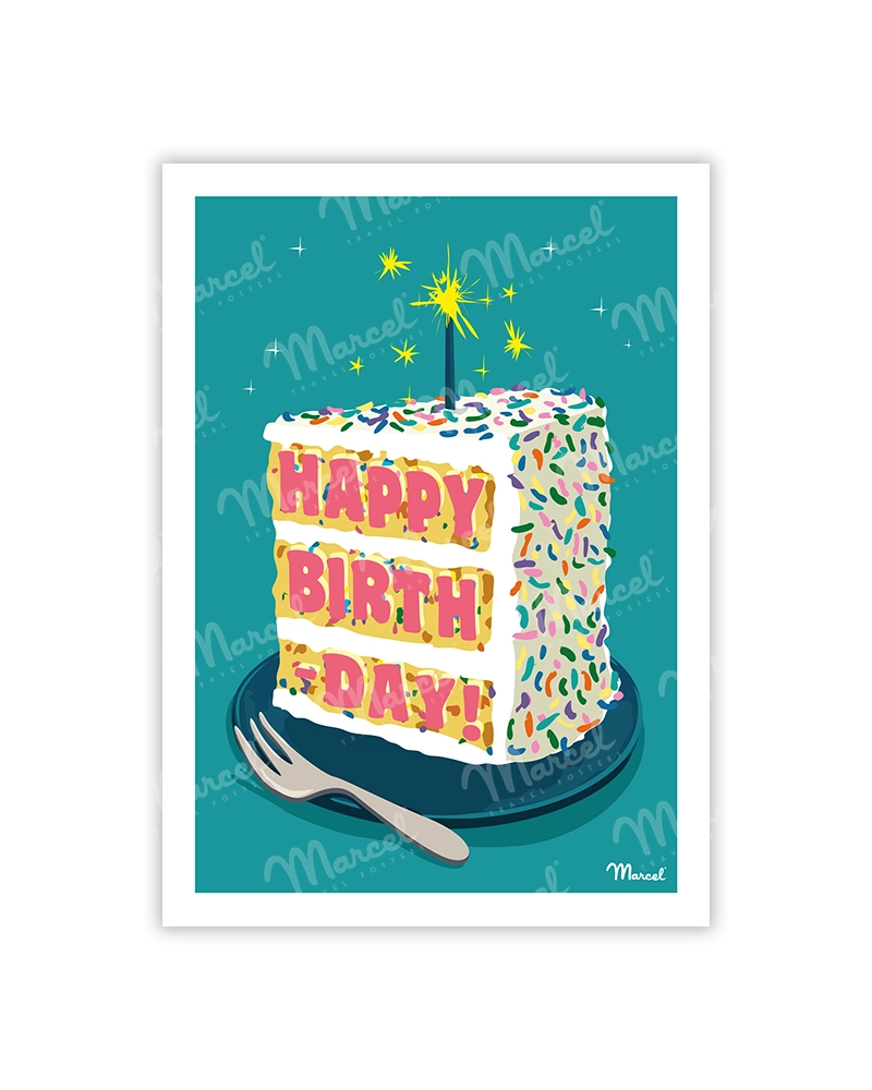 Carte de Voeux "Happy Birthday"