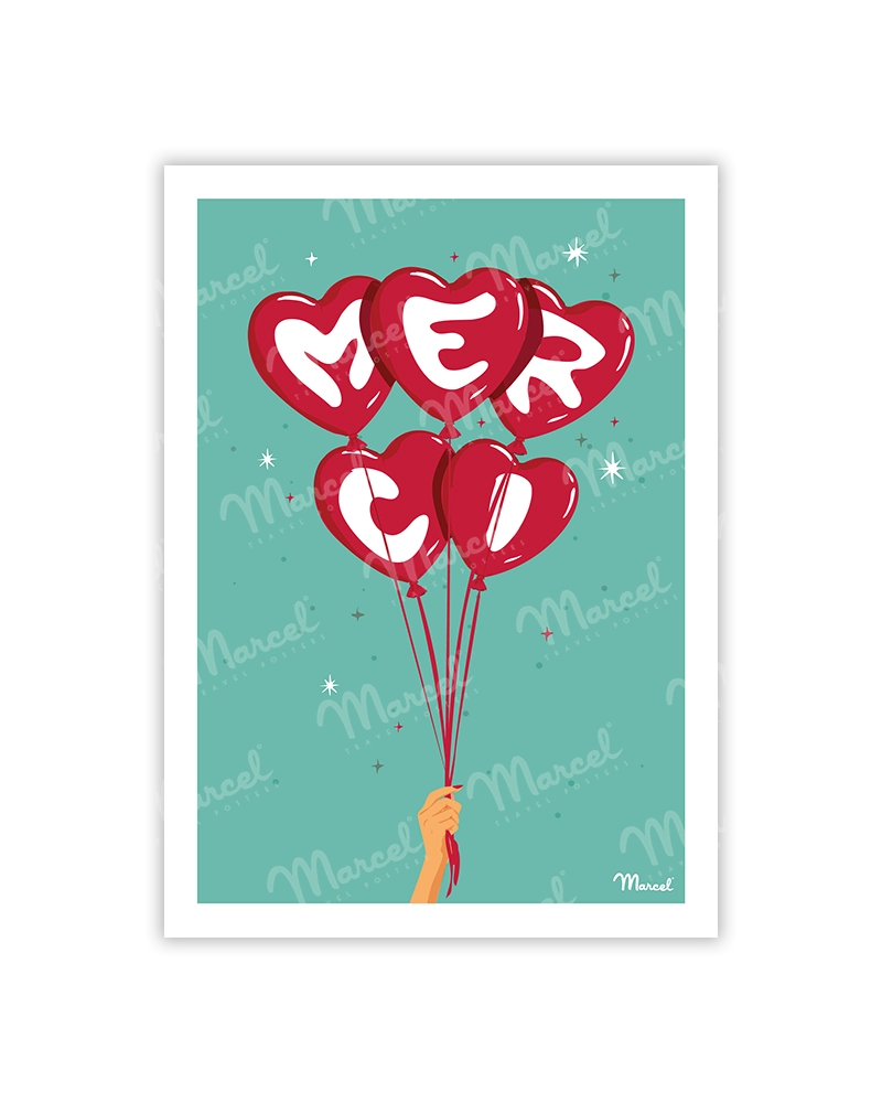 Carte de Voeux "Merci"