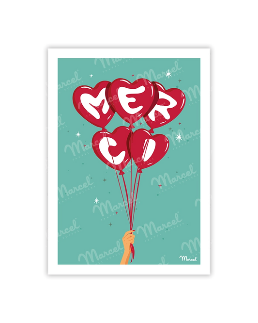 Carte de Voeux "Merci"