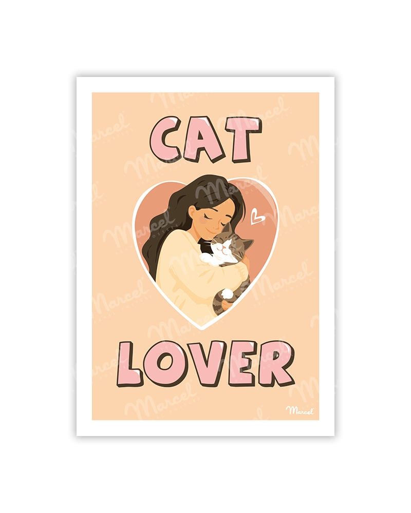 Carte de Voeux "Cat Lover"