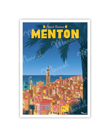 MENTON "French Riviera" Postcard