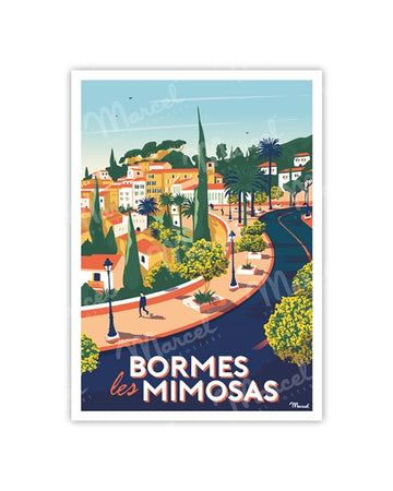 Postcard BORMES-LES-MIMOSAS