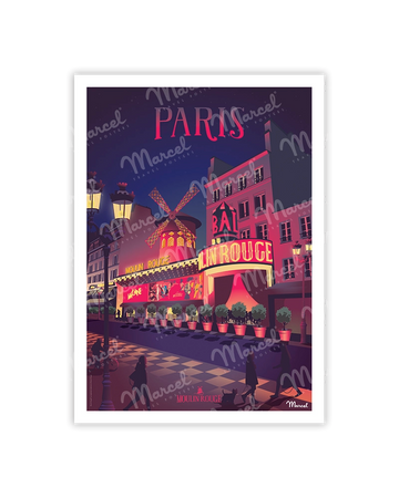 Postcard PARIS "Moulin Rouge"
