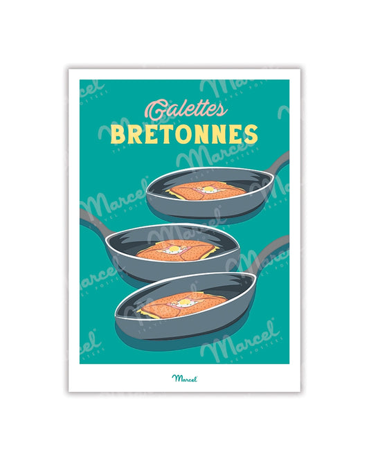 Carte postale Travel Color "Galettes Bretonnes"