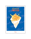 Carte postale Travel Color "Cornet de frites"