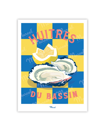Carte postale Travel Color "Huitres du Bassin"