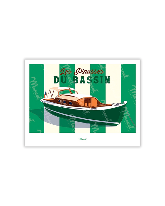 Carte postale Travel Color "les Pinasses vertes du Bassin"