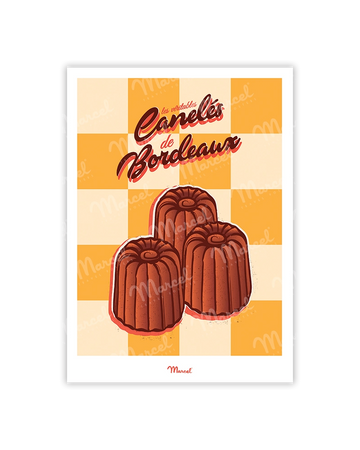 Carte Postale Travel Color BORDEAUX "Les Canelés"