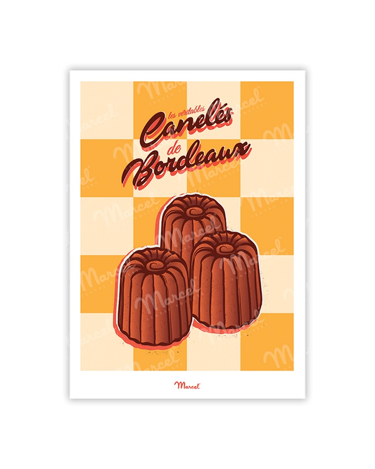 Carte Postale Travel Color BORDEAUX "Les Canelés"