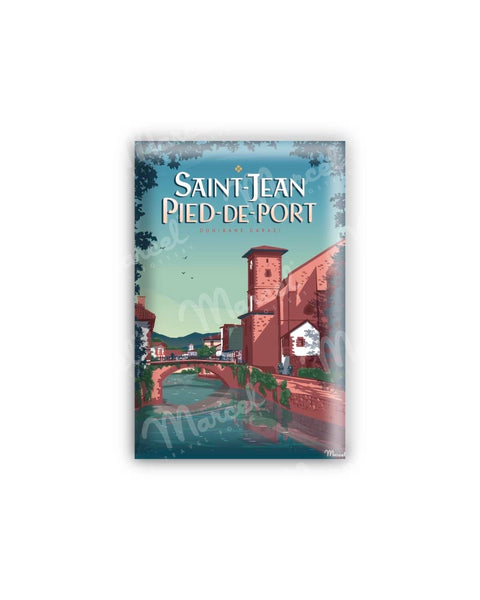 Aimant Blason – SAINT-JEAN-PIED-DORT – Nouvelle Aquitaine (64) France