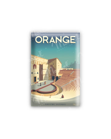 Magnet ORANGE "Théâtre Antique"