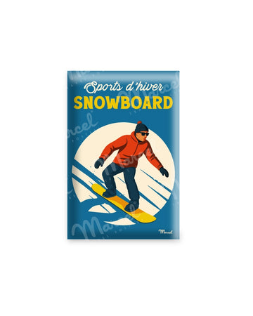 Magnet Travel Color Sport d'Hiver "Le Snowboard"