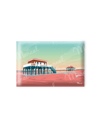 Magnet BASSIN D'ARCACHON "Cabanes Tchanquées"
