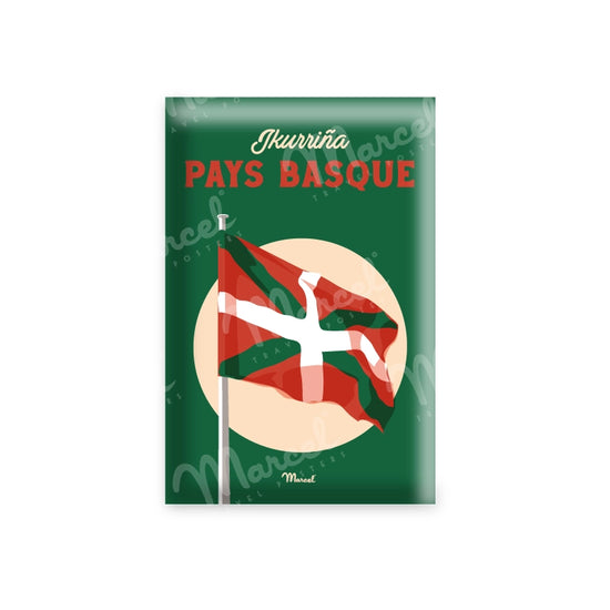 magnet pays basque drapeau