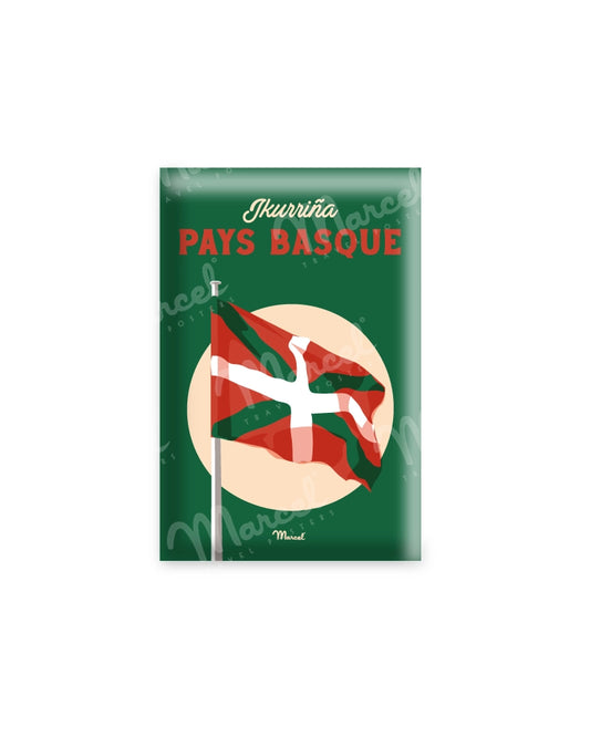 magnet pays basque drapeau