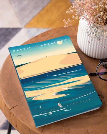 A5 notebook 144 pages ARCACHON BASIN "Banc d'Arguin"