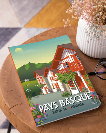 Carnet de notes A5 144 pages PAYS BASQUE "Village Basque"