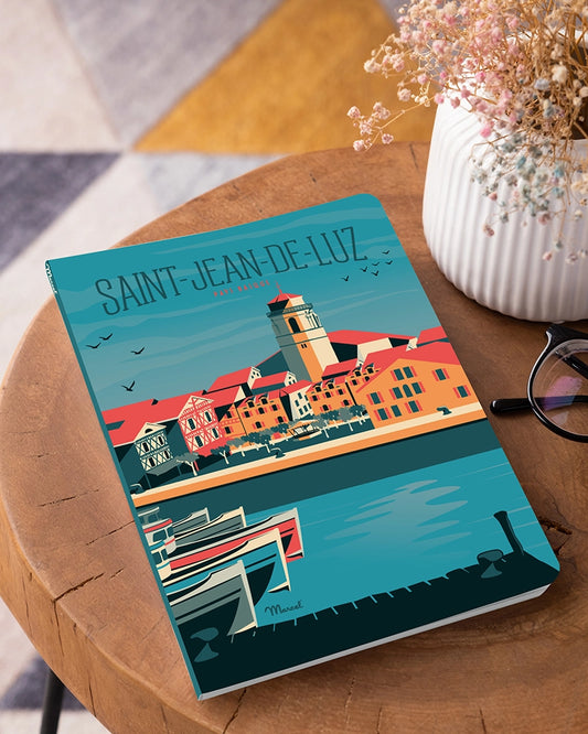 Carnet de notes A5 144 pages SAINT-JEAN-DE-LUZ "Le Port"