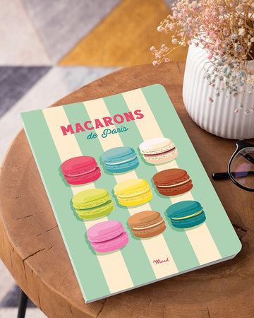 Carnet de notes A5 144 pages PARIS "Macaron"