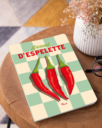 Carnet de notes A5 144 pages "Piment d'Espelette"
