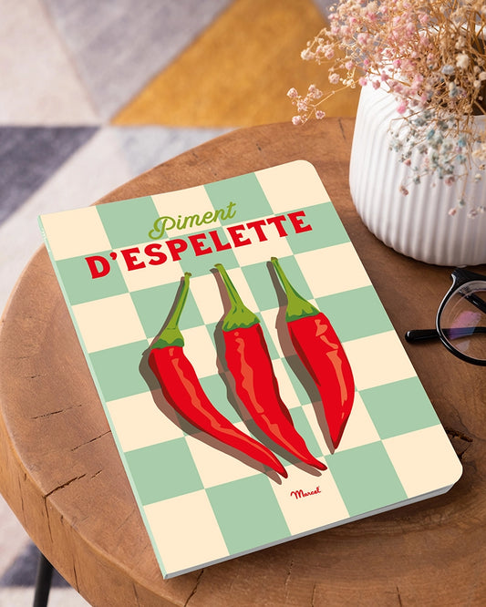 Carnet de notes A5 144 pages "Piment d'Espelette"