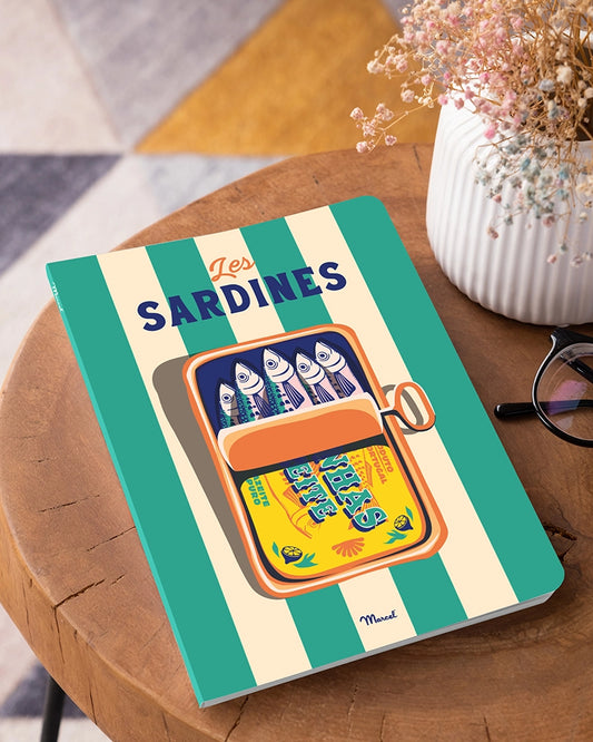 Carnet de notes A5 144 pages "Les Sardines"