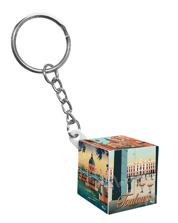 Cube TOULOUSE key ring