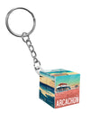 Arcachon Basin Cube Keyring