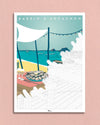 Poster Coloriage Mystère BASSIN D'ARCACHON "Huitres et Cabanes"