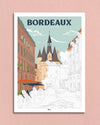 Poster Coloriage Mystère BORDEAUX "Porte Cailhau"