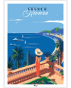 Poster Coloriage Mystère FRENCH RIVIERA "Le Balcon"