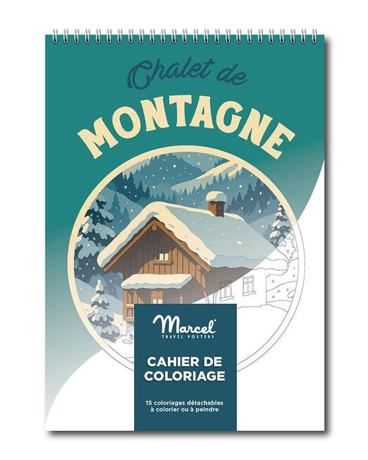Carnet de Coloriage "Chalet de Montagne" A5