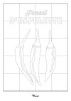 Carte Postale A5 à colorier "Piment d'ESPELETTE"