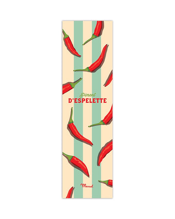 Marque-Page Travel Color "Piment d'ESPELETTE"