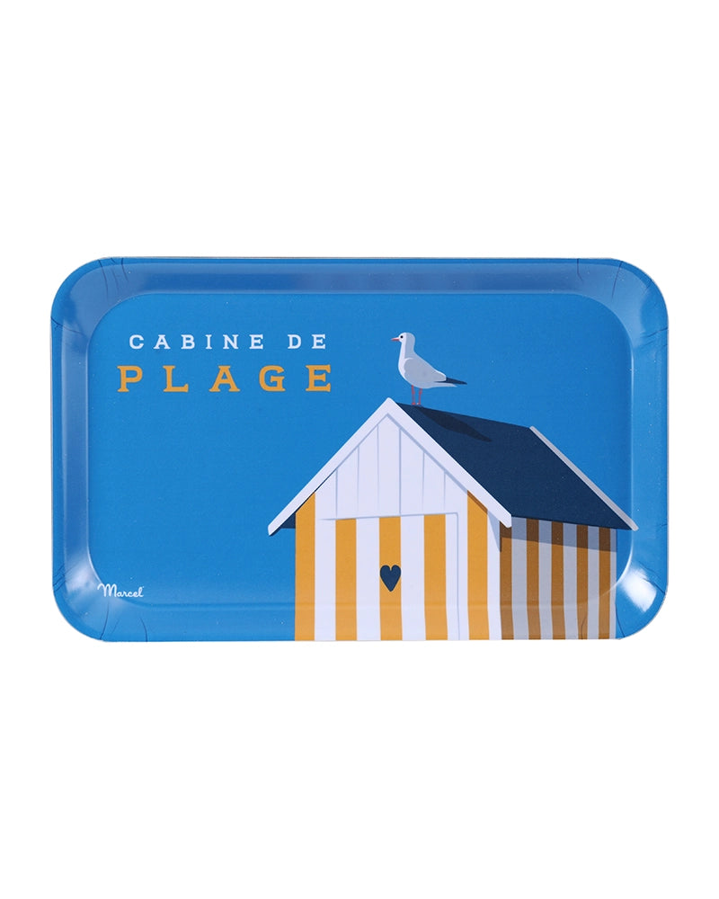 Petit Plateau de Cuisine TRAVEL COLOR "Cabine de Plage Jaune"