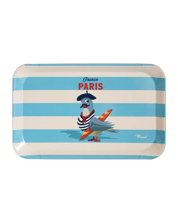 Petit Plateau de Cuisine Travel Color PARIS "Pigeon"