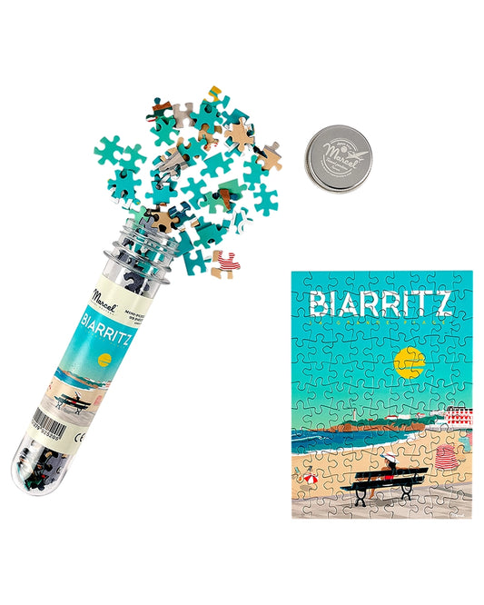 Mini-Puzzle BIARRITZ "Vacances à la Grande Plage"
