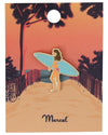 Pin's "Surfeuse"
