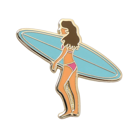 Pin's "Surfeuse"