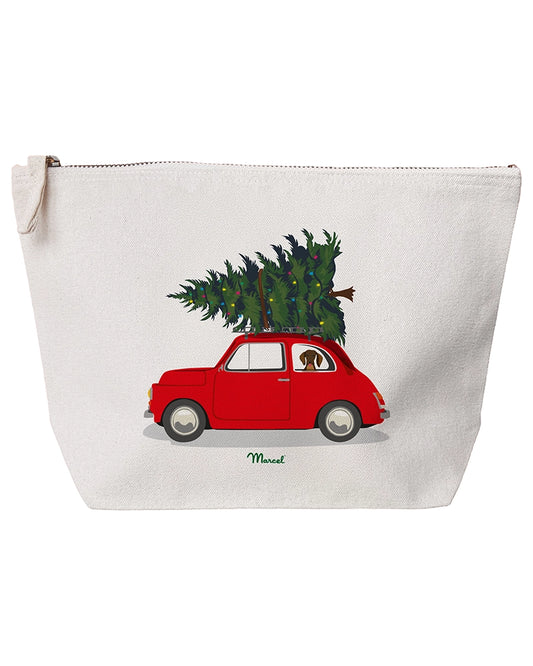 Pochette Travel Color "Voiture et Sapin de Noël"