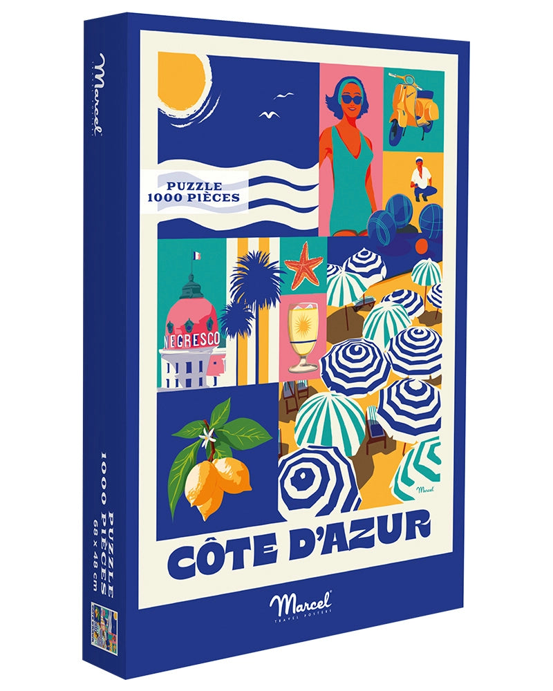 Puzzle City Color COTE D'AZUR
