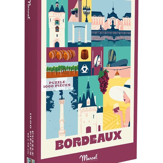 Puzzle City Color BORDEAUX