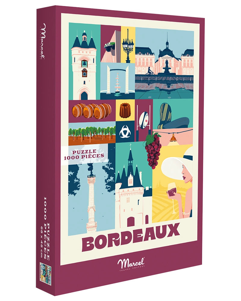 Puzzle City Color BORDEAUX