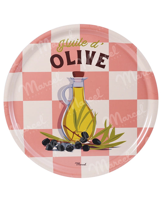 Plateau de Cuisine Rond TRAVEL COLOR "Huile d'Olive"