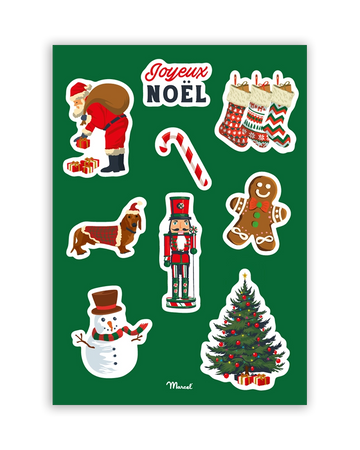 Planche de stickers "Noël"