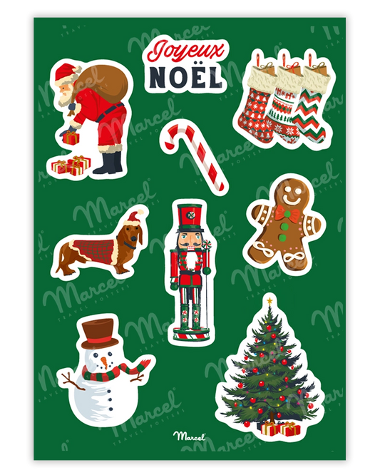 Planche de stickers "Noël"