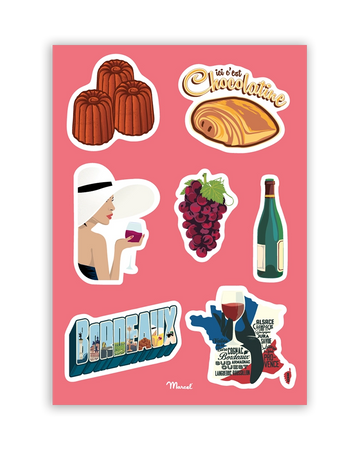 Planche de stickers BORDEAUX