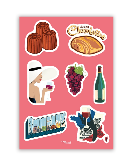Planche de stickers BORDEAUX
