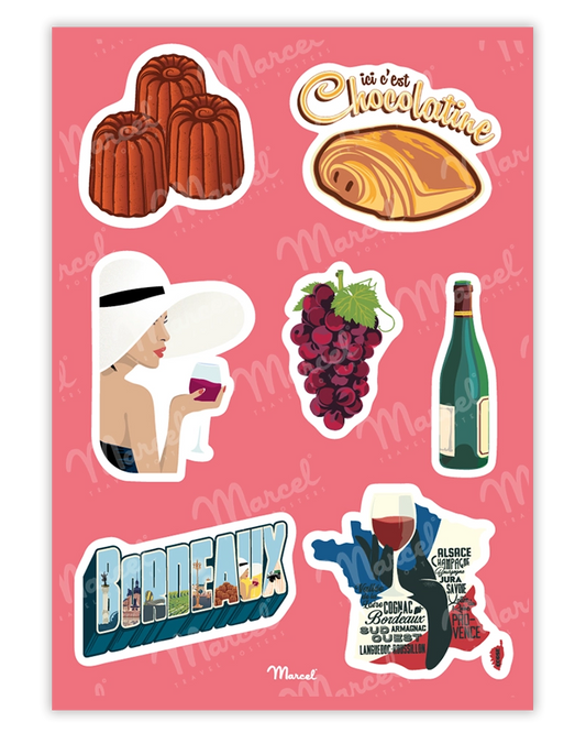 Planche de stickers BORDEAUX